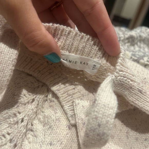 Jamie Kay Soft Cream Knit Romper - Picture 4 of 6